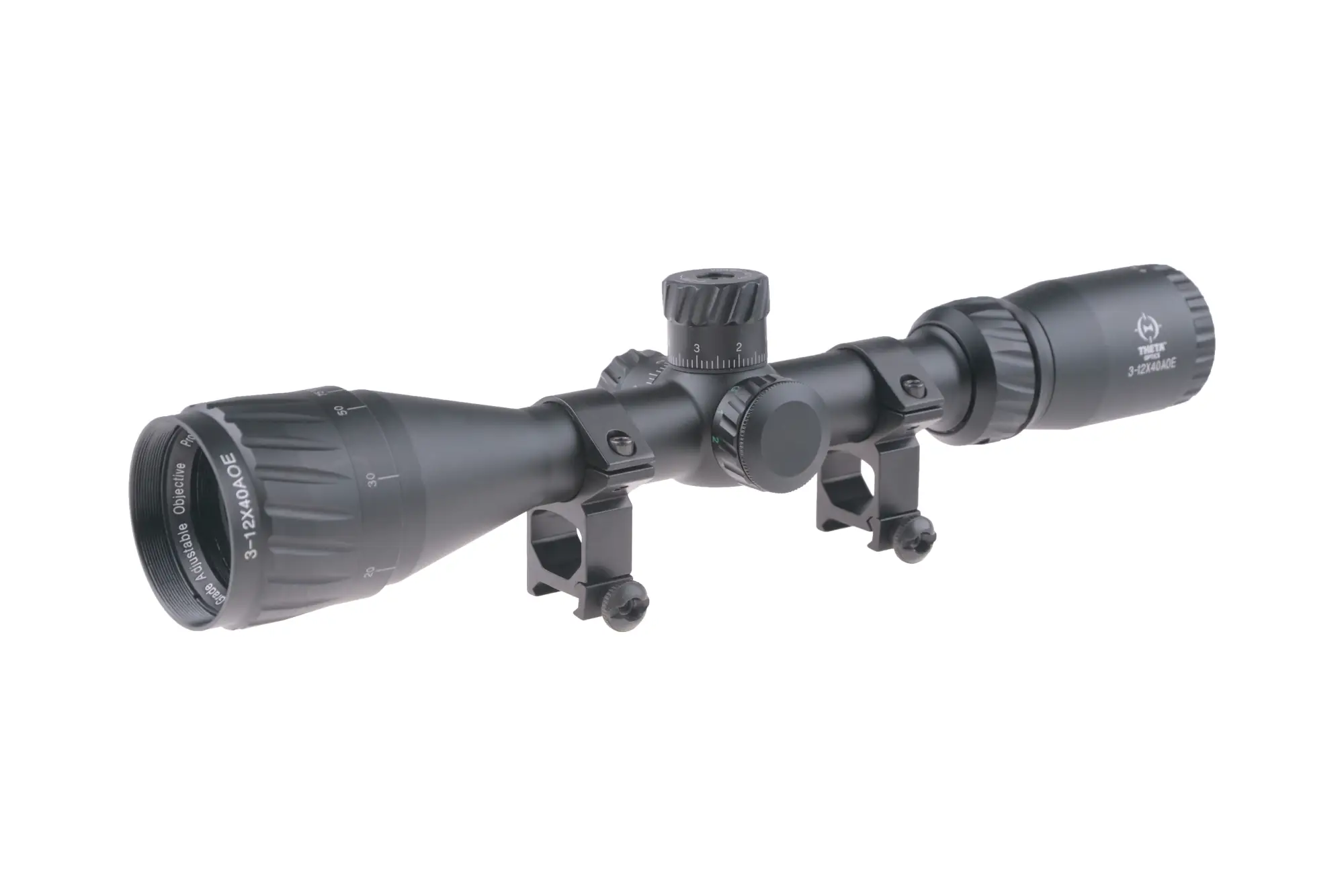 Theta Optics – 3-12×40 AOE Scope – Black -THO-10-018310-00