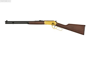 DOUBLE BELL – 103J Winchester Carbine Replica – Gold/Wood -DBY-02-031923-00