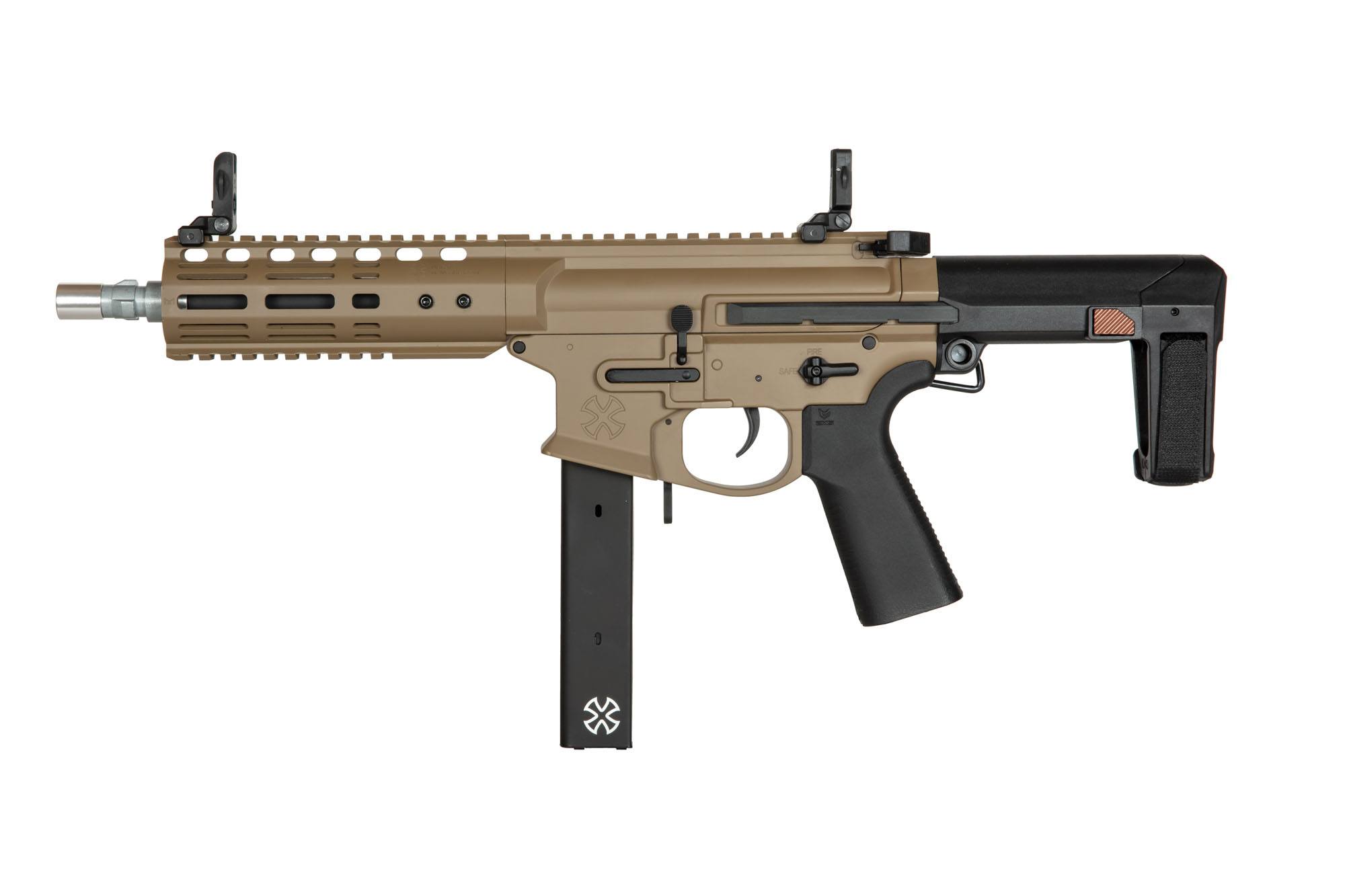 APS – Noveske Space Invader 9mm PCC Rifle Replica – Tan/Black -APS-01-033405-00