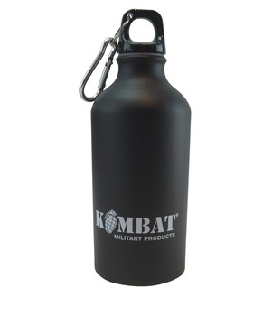 KOMBAT-UK – Aluminium Water Bottle – 500ml – Black -Aluminium Water Bottle – 500ml