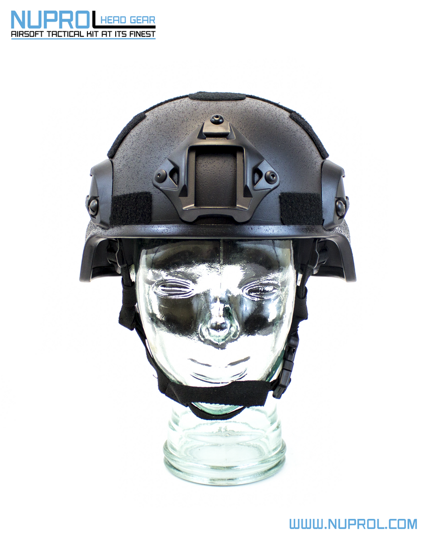 NUPROL  MICH 2000 Railed Helmet Black