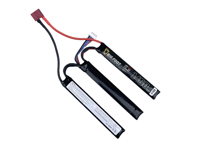 Big Foot – Heat Lipo Battery 1450mAh 11.1v 25c Stick (3 Way Split – DEANS) -614689