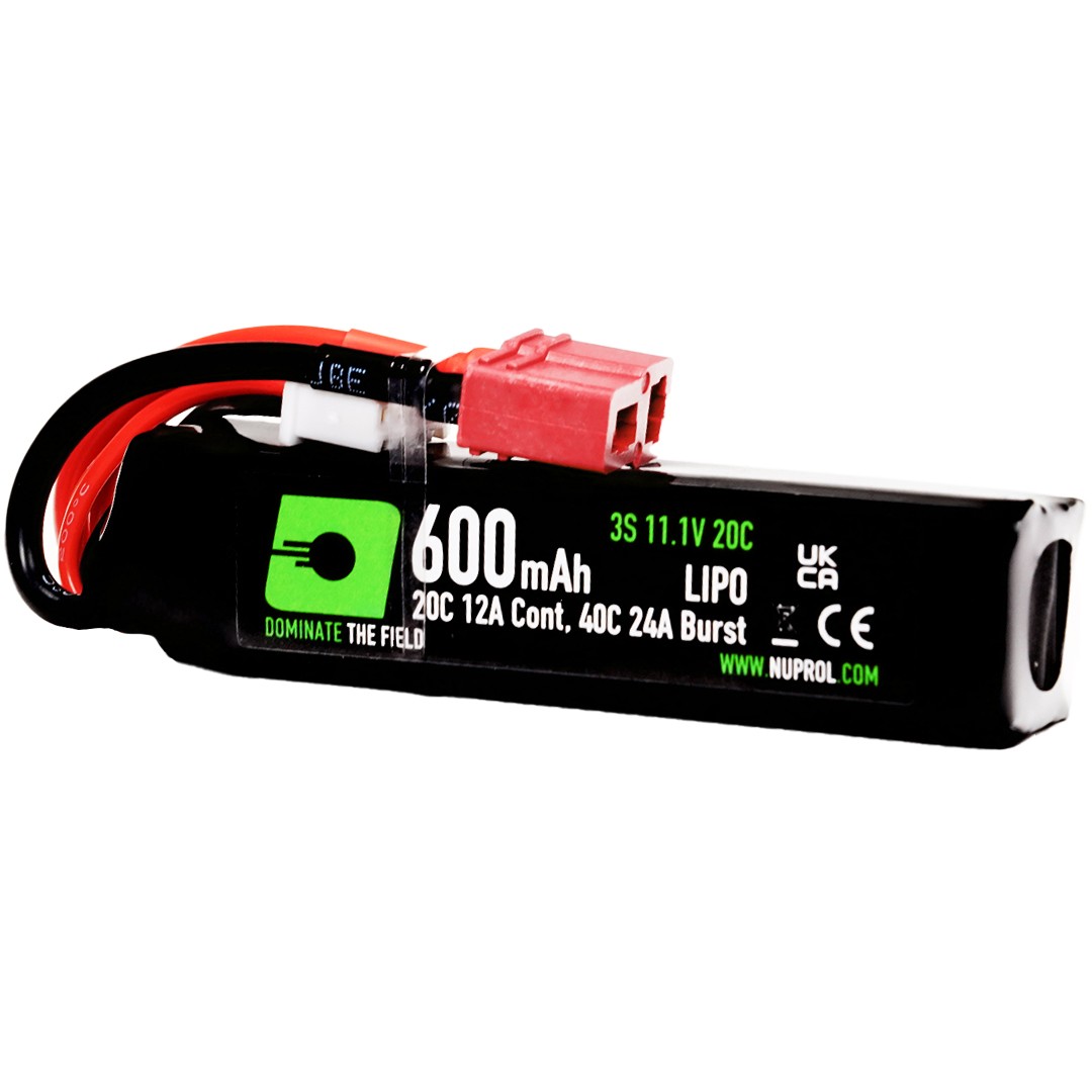 NUPROL LiPo Battery 600mAh 11.1v 20c (PDW|Deans) (8181)