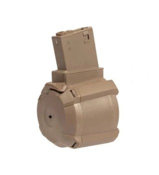 Tornado 1200rd electric drum magazine for M4/M16 replicas – tan -TOR-05-028697-00