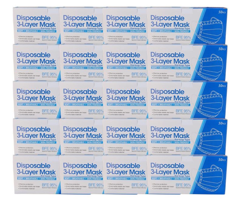 Disposable Blue Masks (50pcs - 40 Boxes) - Image 2