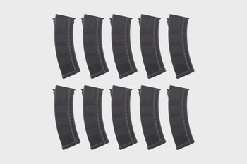 SPECNA ARMS Set of 10 Mid-Cap 155 Rounds Magazines for AK Replicas – Black -GUA-05-020440-00