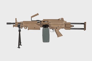 SPECNA ARMS – SA-249 PARA CORE Machine Gun Replica – Tan -SPE-01-028615-00