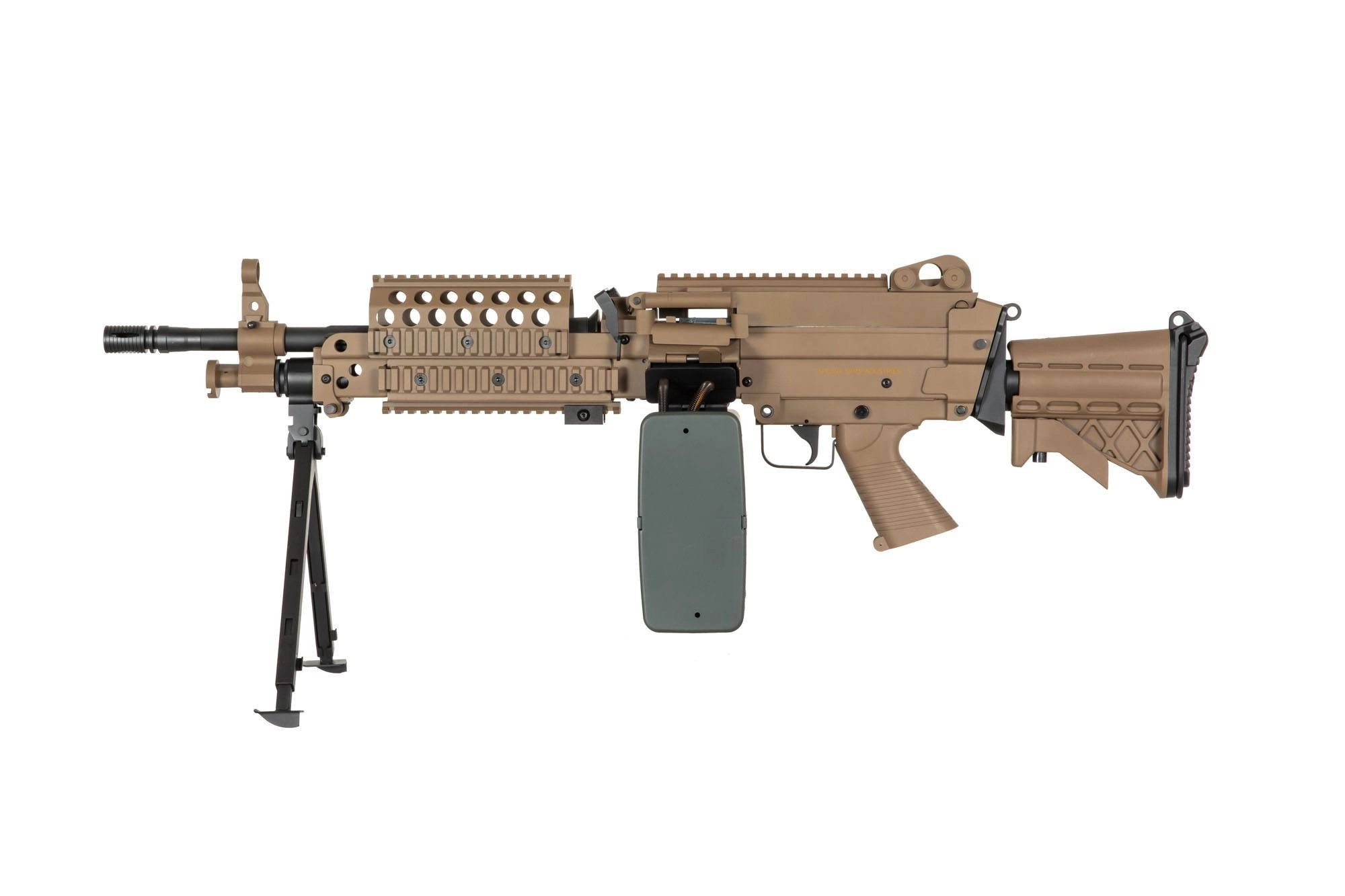 SPECNA ARMS – SA-46 CORE Machine Gun Replica – Tan -SPE-01-028616-00