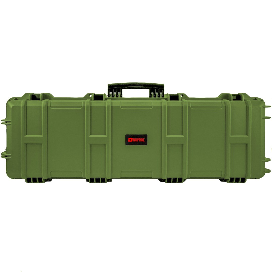 NUPROL Premium Rifle Case (Large) (Pluck Foam) (Green)(NHC-04-GRN)