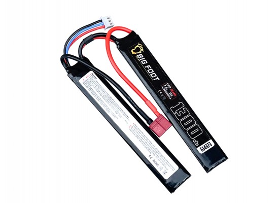 Big Foot – Heat Lipo Battery 1300mAh 7.4v 15c (Two Way Split – DEANS) -614373