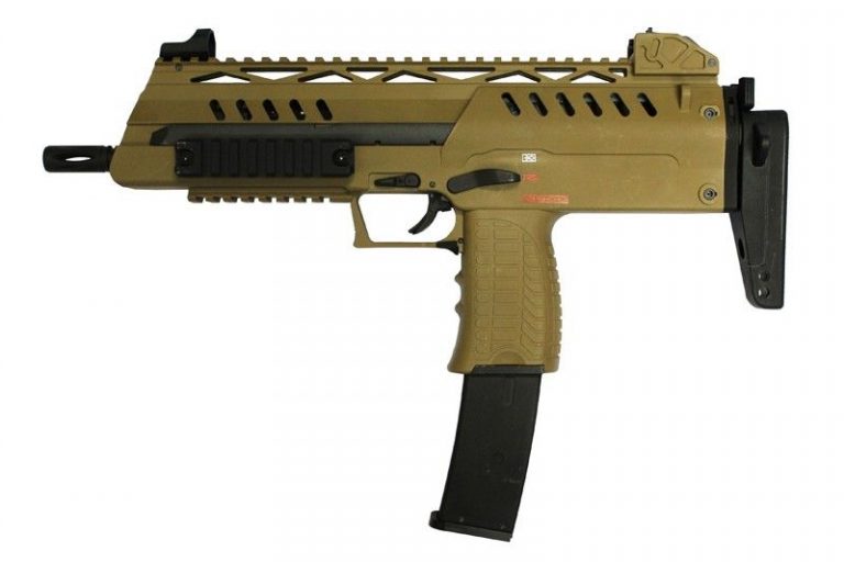 WE – SMG8 Gas Blowback SMG – Tan -211030