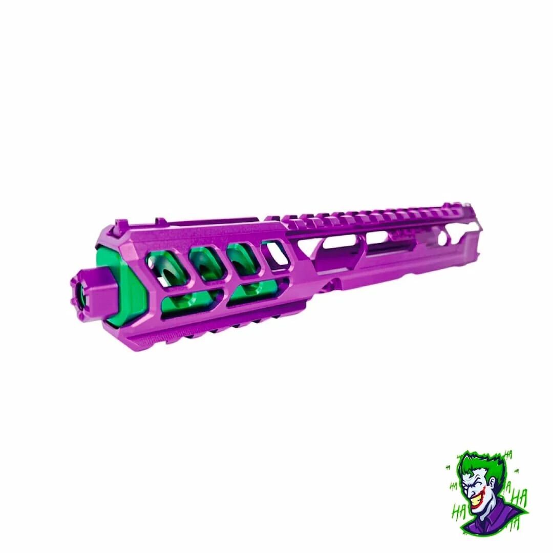 CTM AAP-01 FUKU-2 CNC UPPER SET – Long Cutout version V2 – Violet/Green – CTM-AUR-0056