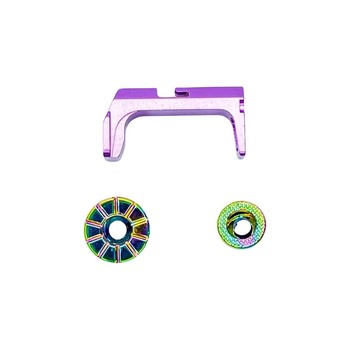 CTM FUKU-2 Frame CNC Magazine Release Set – Electroplated Chameleon – AAP-01/C (CTM-KIT-0279)