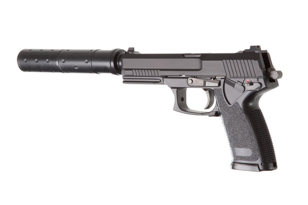 HFC – 23 Socom Gas Pistol with Silencer – Black -110076