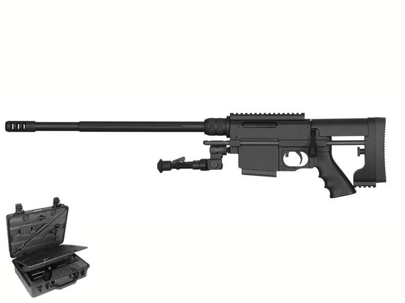 ARES – MSR-WR Spring Sniper Rifle Kit with Case – Black -211438