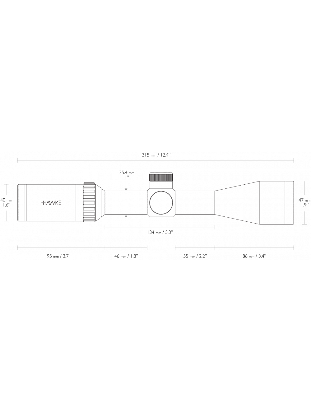 Hawke Optics - Vantage ~ 3-9x40 (Mil Dot) - (14121)